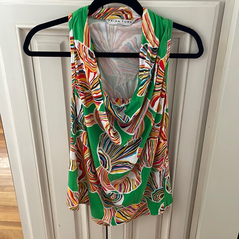 Trina Turk low cowlneck tank